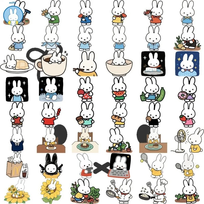 Baby Products Keeping Bag - Poster Dekoratif Kartun Kelinci Lucu Miffy