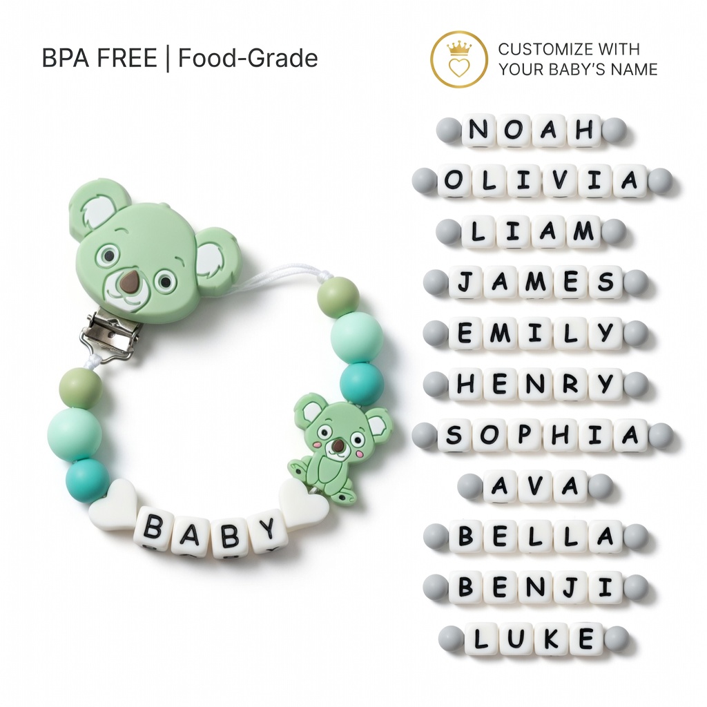 Baby Pacifier Clip - Klip Empeng Bayi Silikon Rantai Gigitan