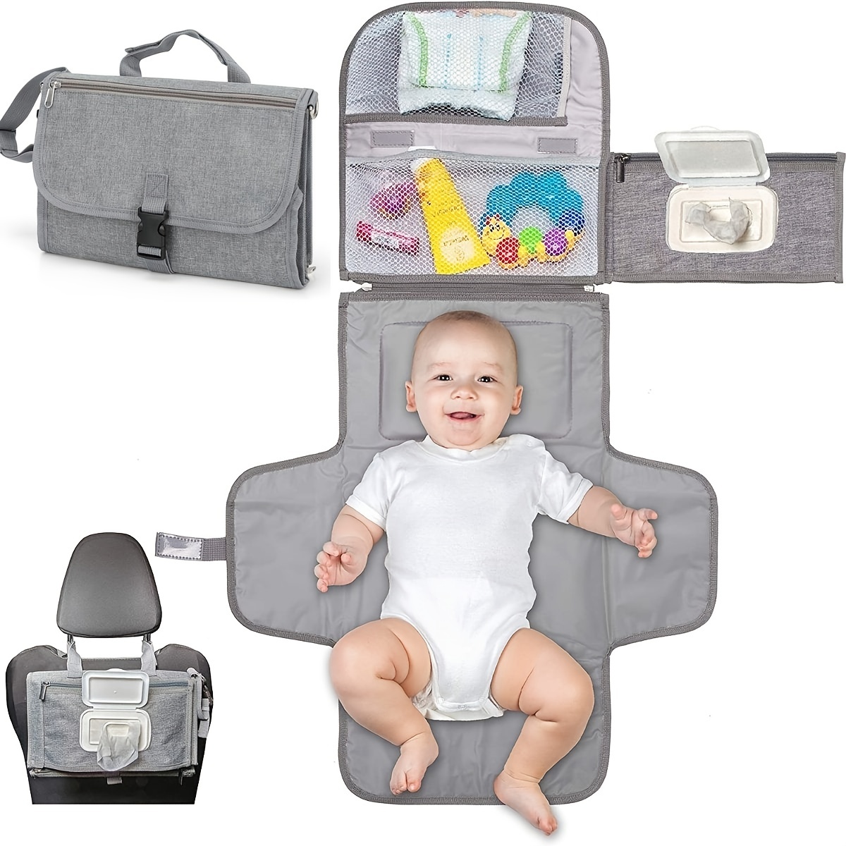 Diaper Changing Mat - Alas ganti bayi utama & keranjang