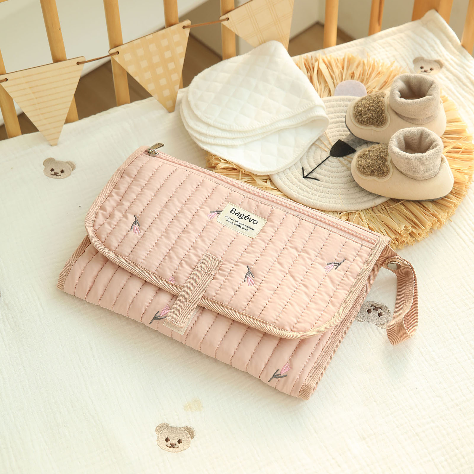 Diaper Changing Mat - Tas Perjalanan Kompak untuk Mengganti Popok