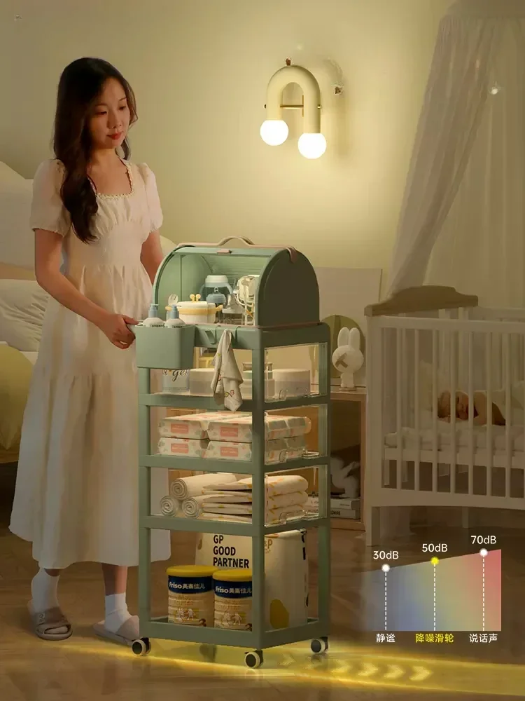 Baby Products Eco Friendly - Rak penyimpanan ponsel-troli plastik transparan, Perapi