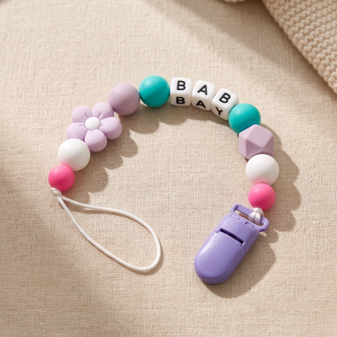 Klip Dot Bayi Personalisasi Na - Baby Pacifier Clip ulasan dan harga