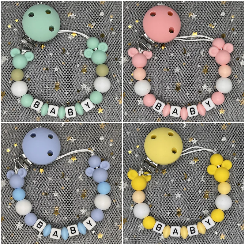 Klip Dot Bayi Rantai Penahan D - Baby Pacifier Clip ulasan dan harga
