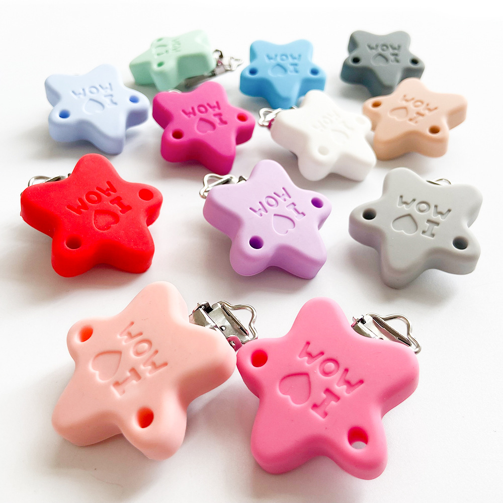 10 Buah Klip Rantai Empeng Sil - Baby Pacifier Clip ulasan dan harga