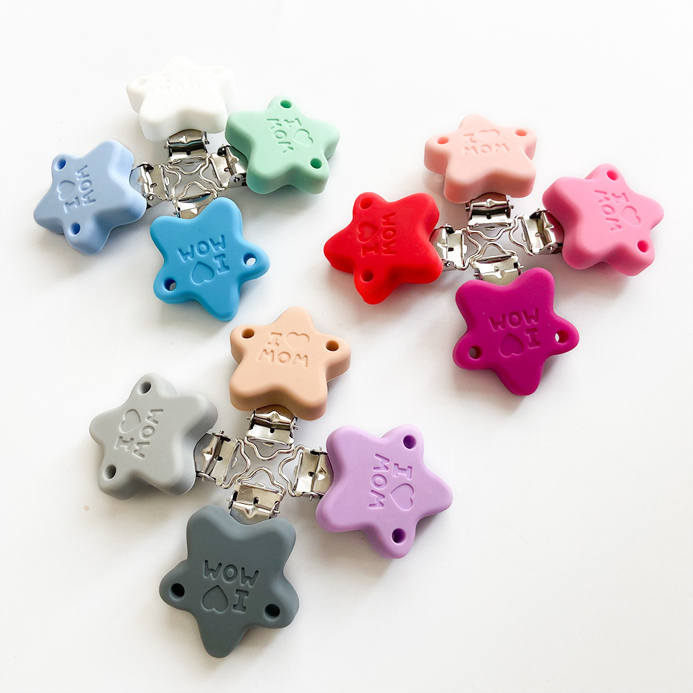 10 Buah Klip Rantai Empeng Sil - Baby Pacifier Clip ulasan dan harga